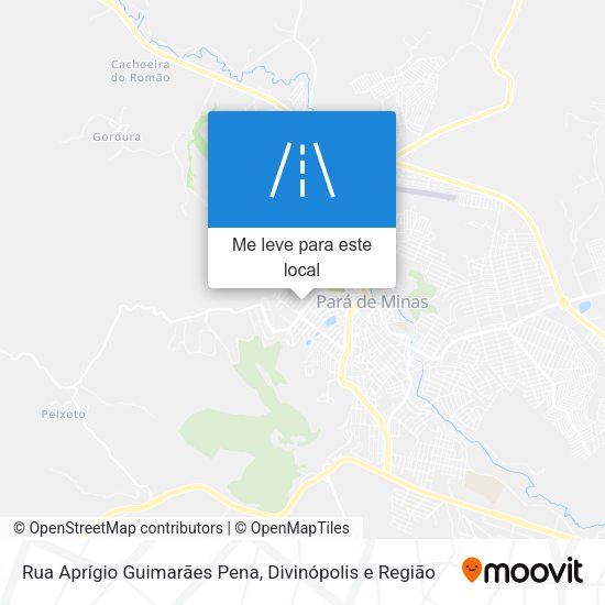 Rua Aprígio Guimarães Pena mapa