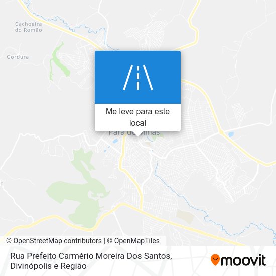 Rua Prefeito Carmério Moreira Dos Santos mapa