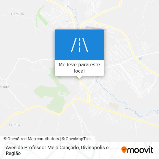 Avenida Professor Melo Cançado mapa