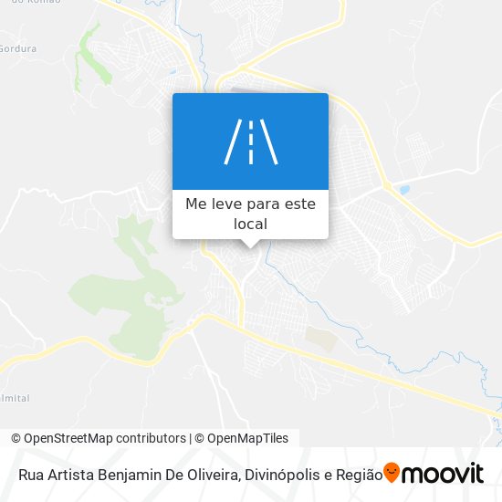 Rua Artista Benjamin De Oliveira mapa