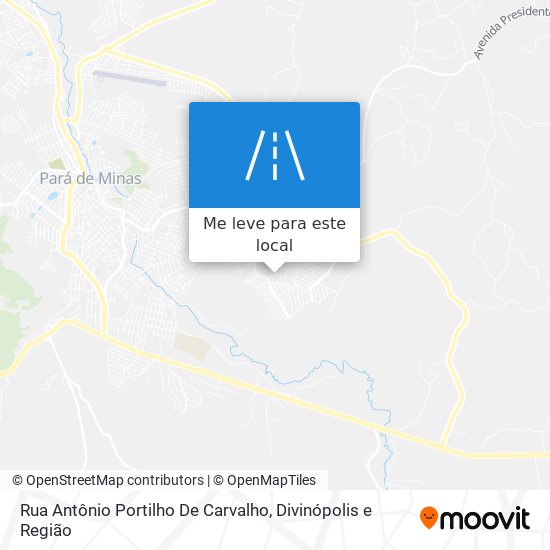 Rua Antônio Portilho De Carvalho mapa