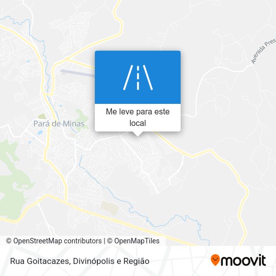 Rua Goitacazes mapa