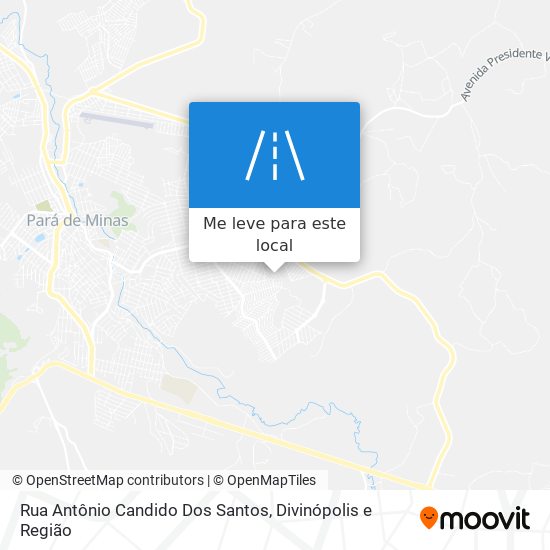 Rua Antônio Candido Dos Santos mapa