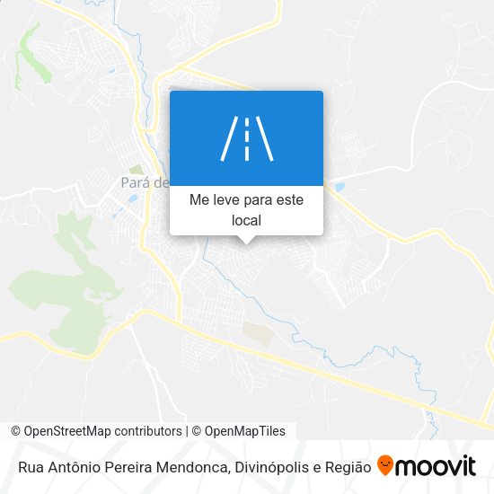 Rua Antônio Pereira Mendonca mapa
