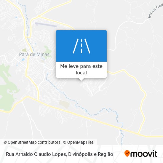 Rua Arnaldo Claudio Lopes mapa