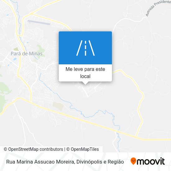 Rua Marina Assucao Moreira mapa