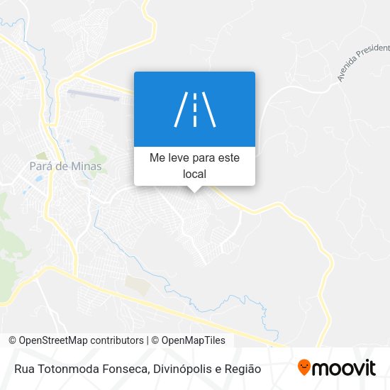 Rua Totonmoda Fonseca mapa