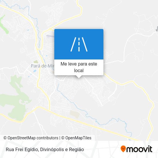 Rua Frei Egídio mapa