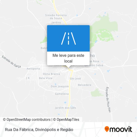Rua Da Fábrica mapa