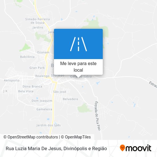 Rua Luzia Maria De Jesus mapa