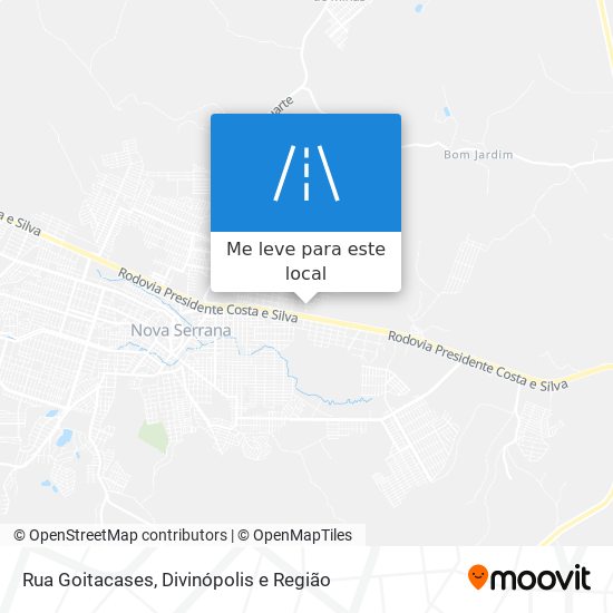 Rua Goitacases mapa