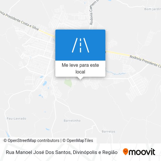Rua Manoel José Dos Santos mapa