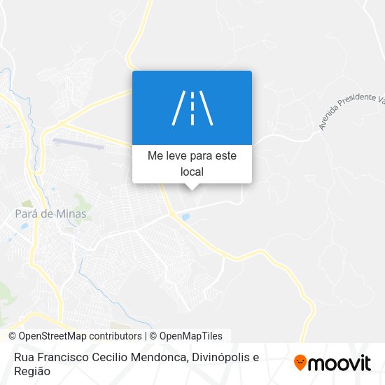 Rua Francisco Cecilio Mendonca mapa