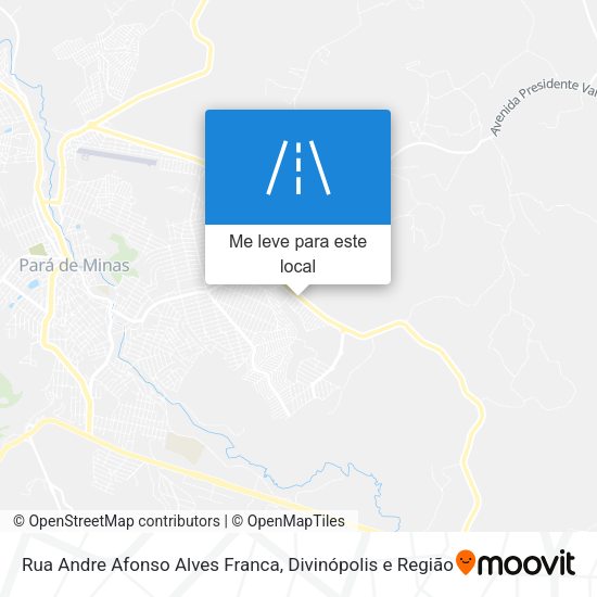 Rua Andre Afonso Alves Franca mapa