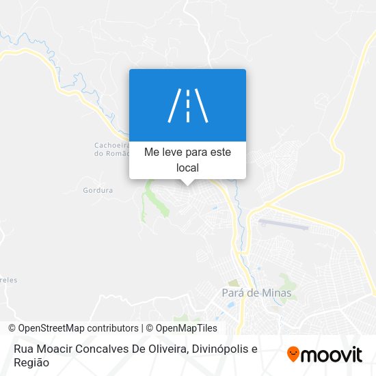 Rua Moacir Concalves De Oliveira mapa
