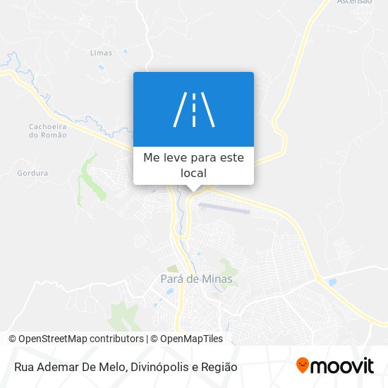 Rua Ademar De Melo mapa