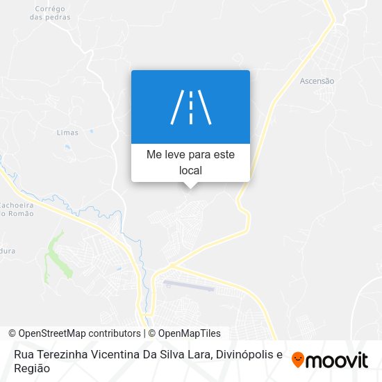 Rua Terezinha Vicentina Da Silva Lara mapa
