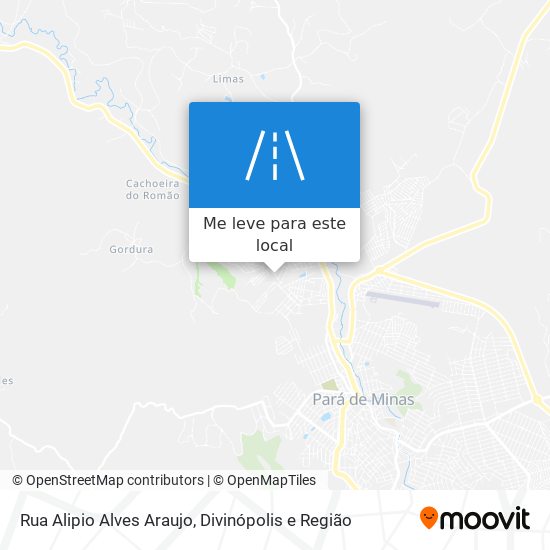 Rua Alipio Alves Araujo mapa