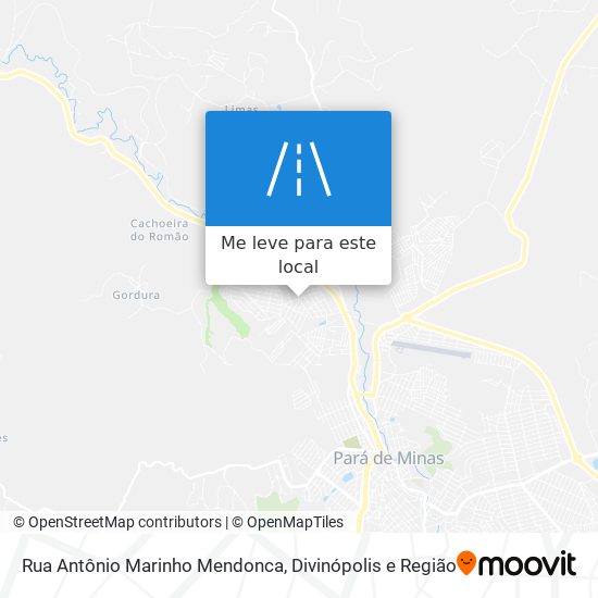 Rua Antônio Marinho Mendonca mapa