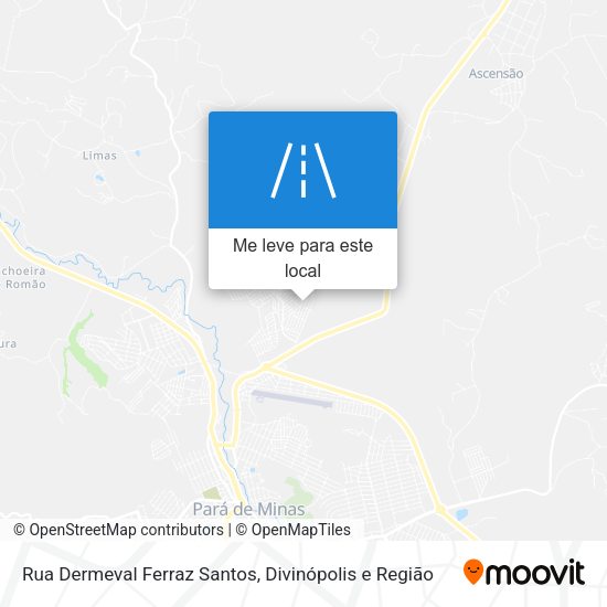Rua Dermeval Ferraz Santos mapa