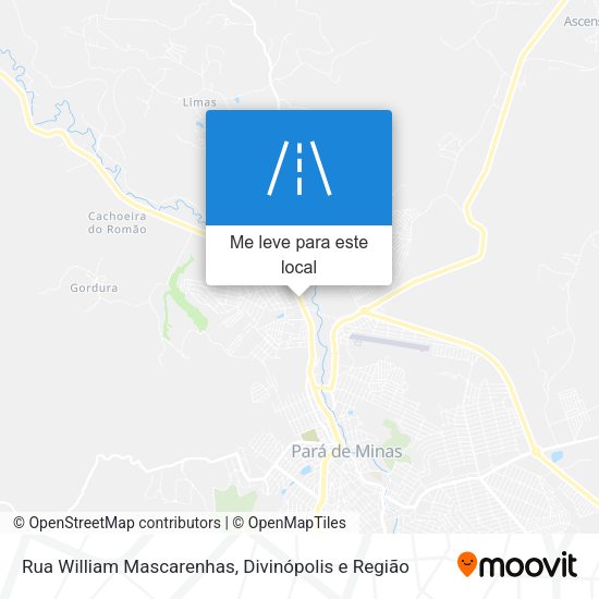 Rua William Mascarenhas mapa