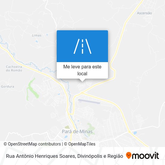 Rua Antônio Henriques Soares mapa