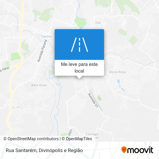 Rua Santarém mapa