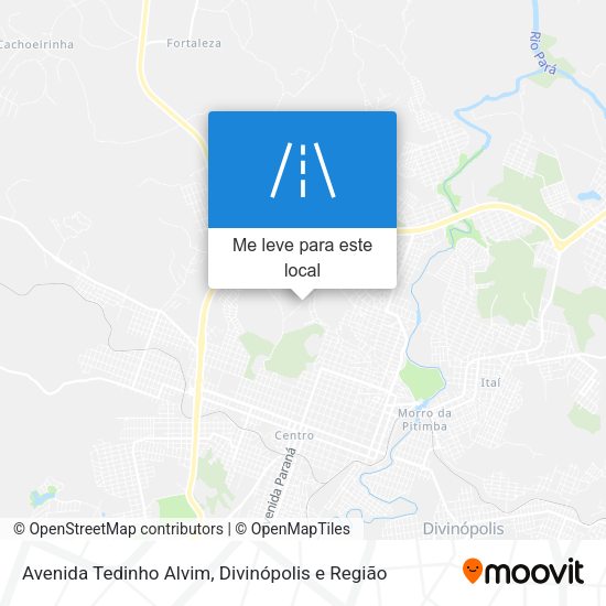 Avenida Tedinho Alvim mapa