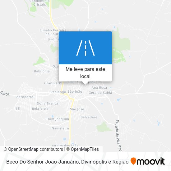 Beco Do Senhor João Januário mapa
