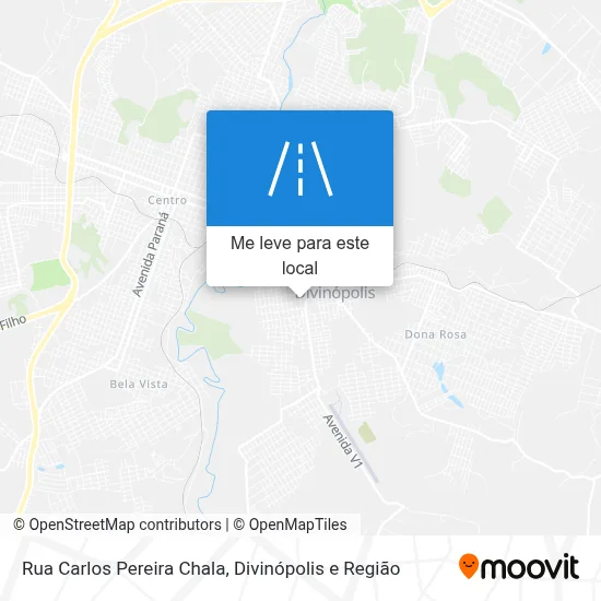 Rua Carlos Pereira Chala mapa