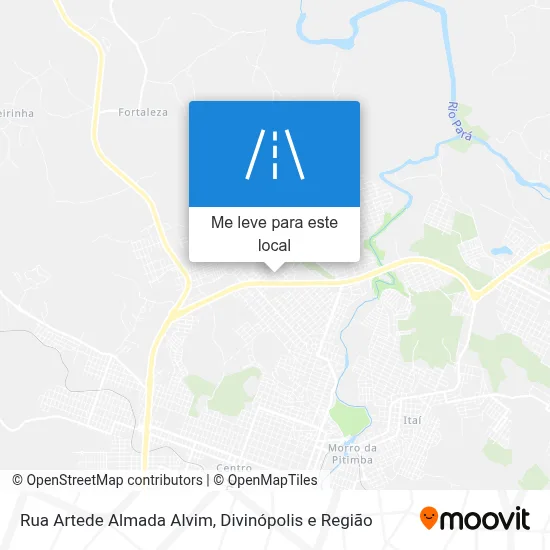 Rua Artede Almada Alvim mapa