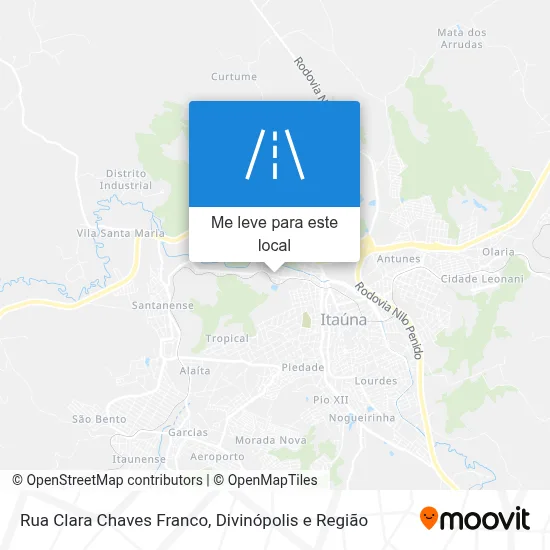 Rua Clara Chaves Franco mapa