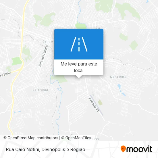 Rua Caio Notini mapa