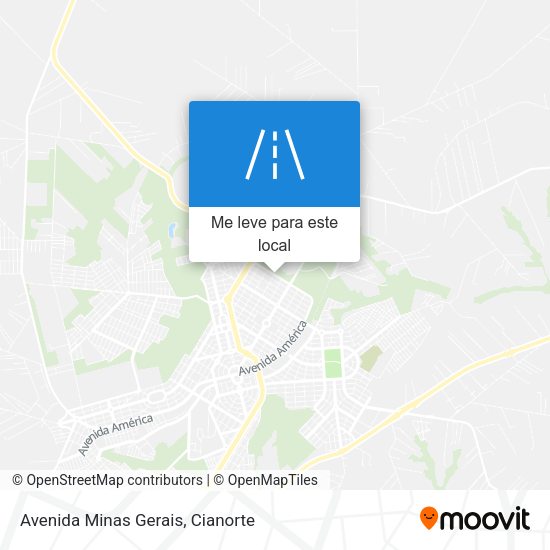 Avenida Minas Gerais mapa