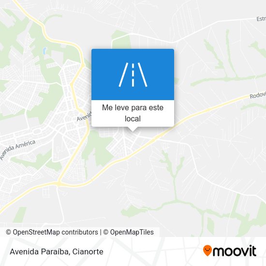 Avenida Paraíba mapa