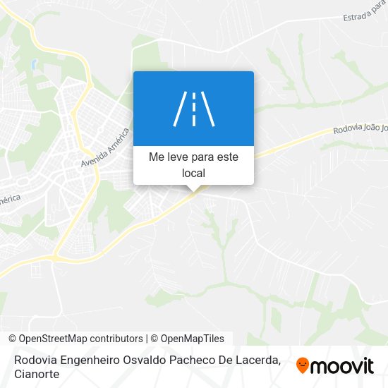 Rodovia Engenheiro Osvaldo Pacheco De Lacerda mapa