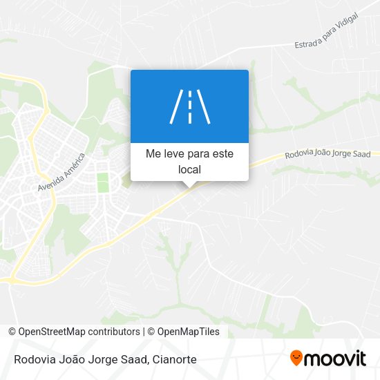 Rodovia João Jorge Saad mapa