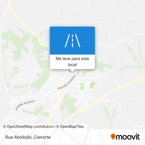 Rua Abolição mapa