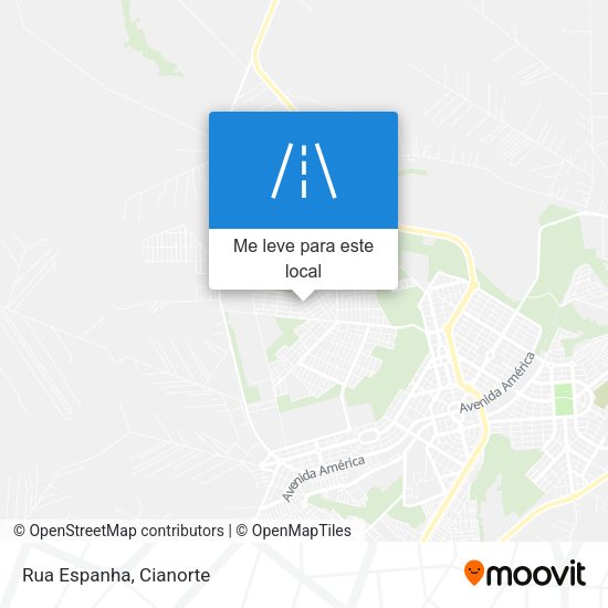 Rua Espanha mapa
