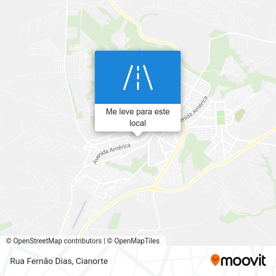 Rua Fernão Dias mapa
