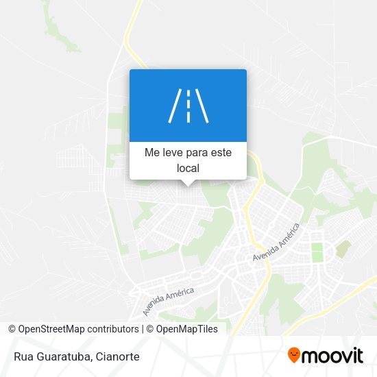 Rua Guaratuba mapa