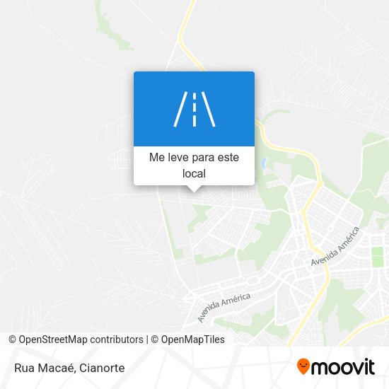 Rua Macaé mapa