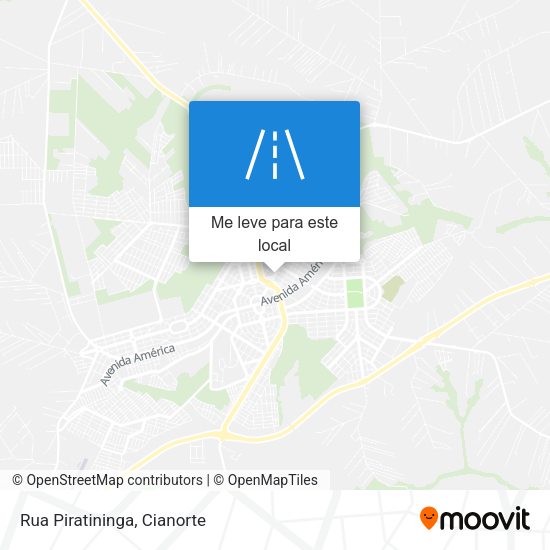 Rua Piratininga mapa