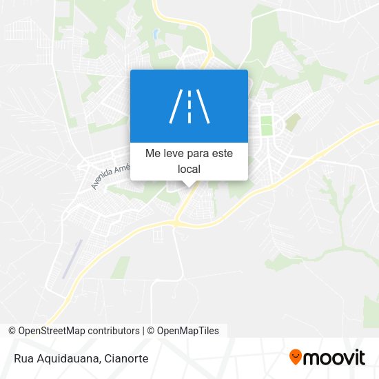 Rua Aquidauana mapa