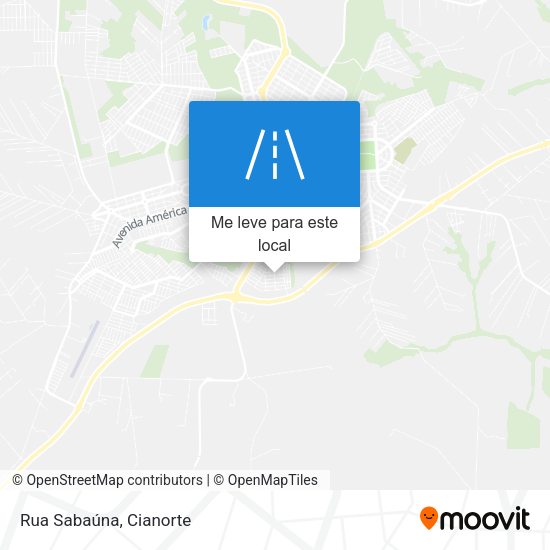 Rua Sabaúna mapa