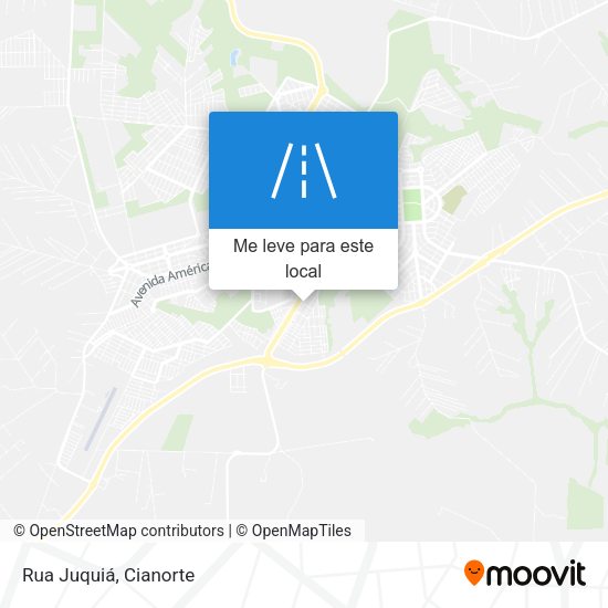 Rua Juquiá mapa