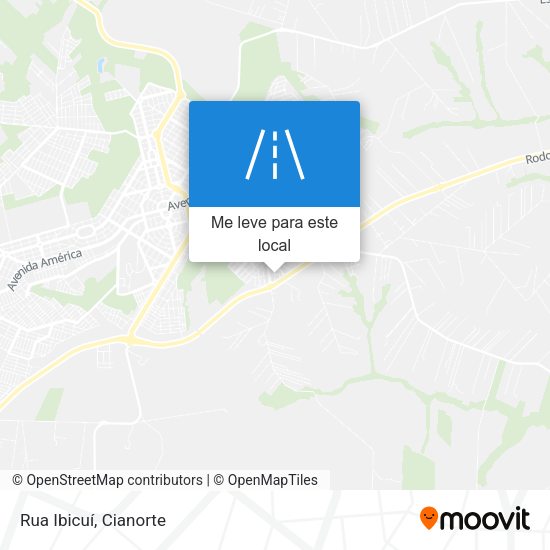 Rua Ibicuí mapa