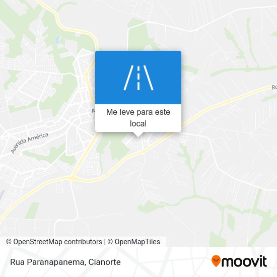 Rua Paranapanema mapa