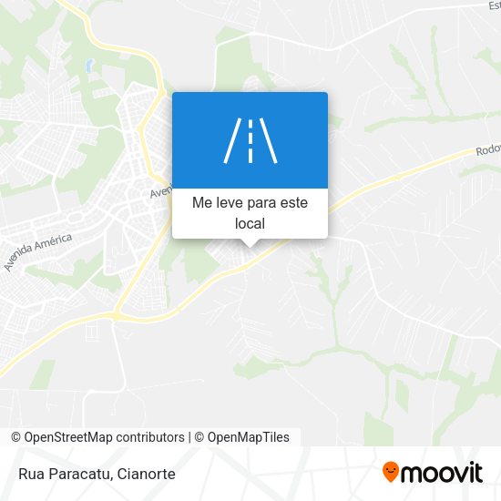 Rua Paracatu mapa