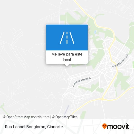 Rua Leonel Bongiorno mapa